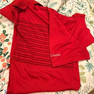 Columbia Vibrant Red Polo Shirt